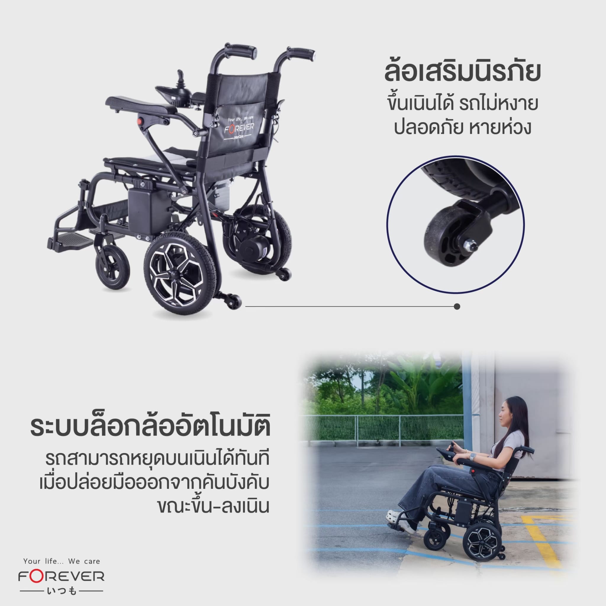 รถเข็นวีลแชร์ไฟฟ้า FOREVER ELITE_3